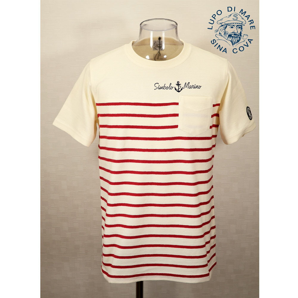 Rakuten - ★シナコバ【*001*】【25周年*001*】60％OFF・春夏半袖Tシャツ＜Lサイズ・LLサイズ＞生成り/赤ボーダー-kh285・kh286