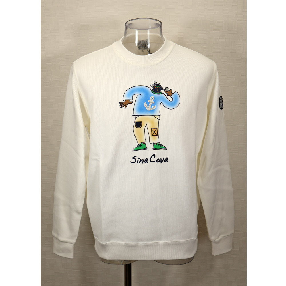 ★シナコバ【*001*】【*BIG SALE*】30％OFF・秋冬クルーネックトレーナー＜キングサイズ＞オフホワイト-..