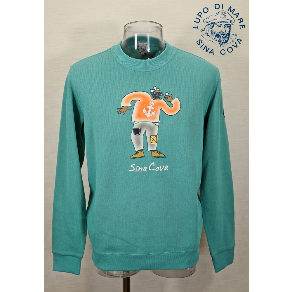 ★シナコバ【*001*】【*BIG SALE*】40％OFF・クルーネックトレーナー＜Lサイズ＞ソフトグリーン-kz43