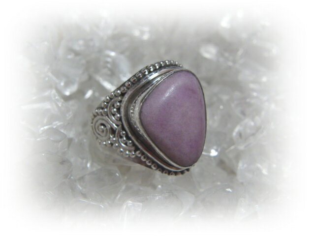 三角フォスフォシデライトのシルバー925リング#14 天然石ジュエリーのお店 リング おしゃれ シルバー925 プレゼントにもおすすめ♪ ハッピーエイト