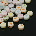 7mmABCアルファベットビーズA-Z約500g(3300個)単価0.6円 天然石ジュエリーのお店 ハッピーエイト