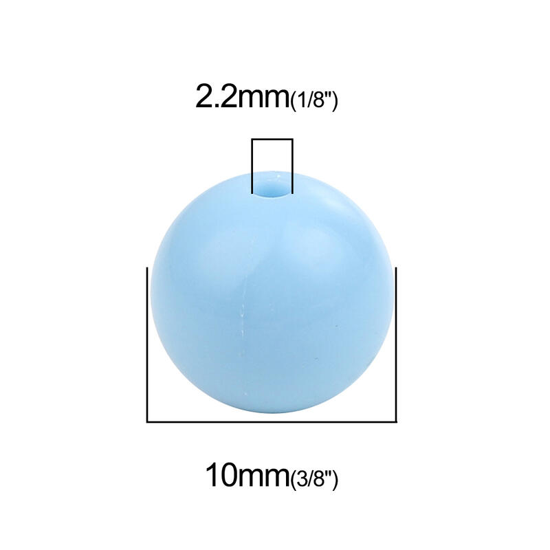 10mm丸玉パステルカラーアクリルビーズmix約400個　痰か3円！ 天然石ジュエリーのお店 ハッピーエイト 2