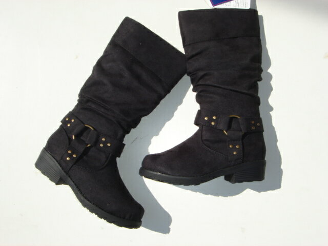 ★ELMARINE シルキースエードジュニアブーツ NO-1617 黒 。 3