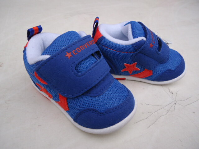 ★(5)CONVERSE First☆stay, MINI RS BLU/ORG US-5(12センチ)。