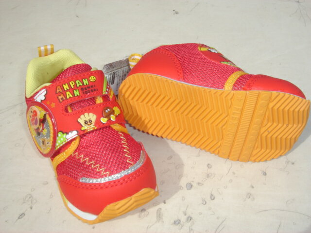 ★MOONSTAR BABYSHOES アンパンマン APM B09 RED。