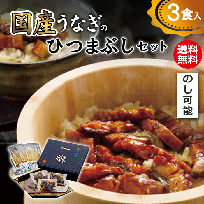 うなぎ割烹「一愼、」 鰻のひつまぶし UIH3W[ty]【送料無料】