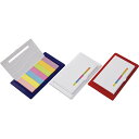 【単品/色指定不可】 ケース入りカラフルふせんセット SC-1605 【販促品 ノベルティグッズ 日用品 消耗品 筆記用具 7色 付箋 目印 ケース付き】[tr...