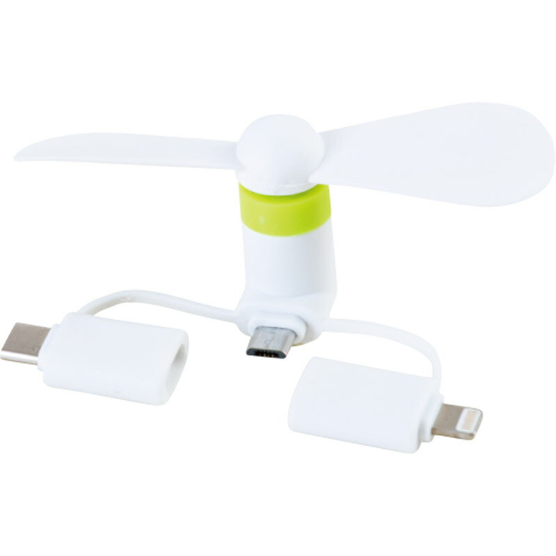 スマホ用ミニ扇風機 ホワイトSC-2013W 【携帯 usb スマートフォン サーキュレーター ポータブルファン 涼しい ミニファン 小型扇風機 小型ファン】[tr]