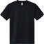 グリマー ドライTシャツ ブラック:M 00300【販促 ノベルティ イベント ユニフォーム 運動 部活 乾きやすい ティーシャツ Mサイズ】
