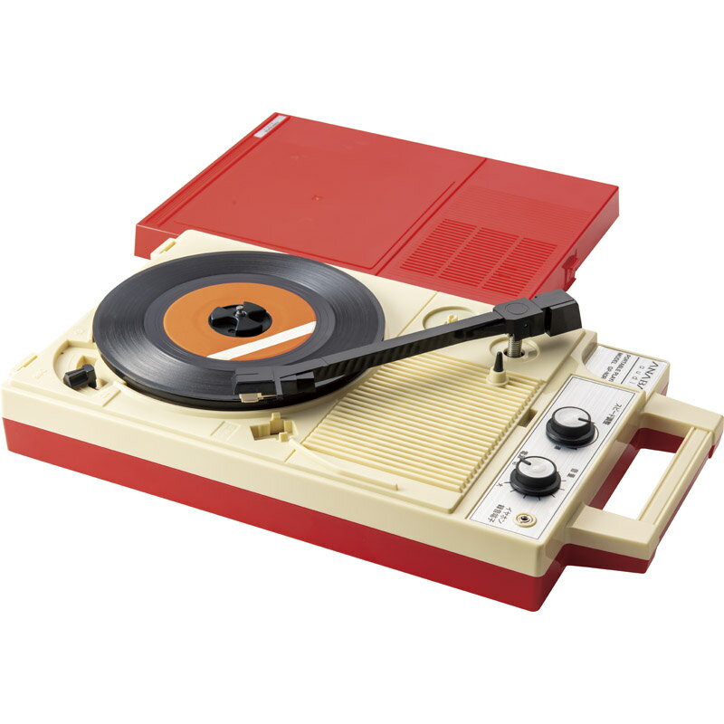【送料無料】ANABAS audio ポータブルプレーヤー GP-N3R【アナバスオーディオ レコードプレーヤー スピーカー内蔵】[tr]
