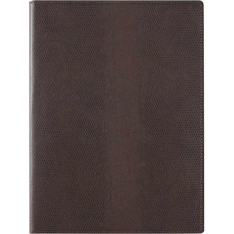 ツァイトベクター クロスペーパーレポートパッドA4 ダークブラウン ZVP283 E[tr] 名入れ可