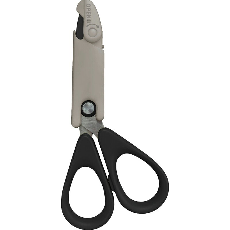 【メール便】 中身を守る 開梱カッターはさみ ブラック CS1-116 B[tr] 日本製