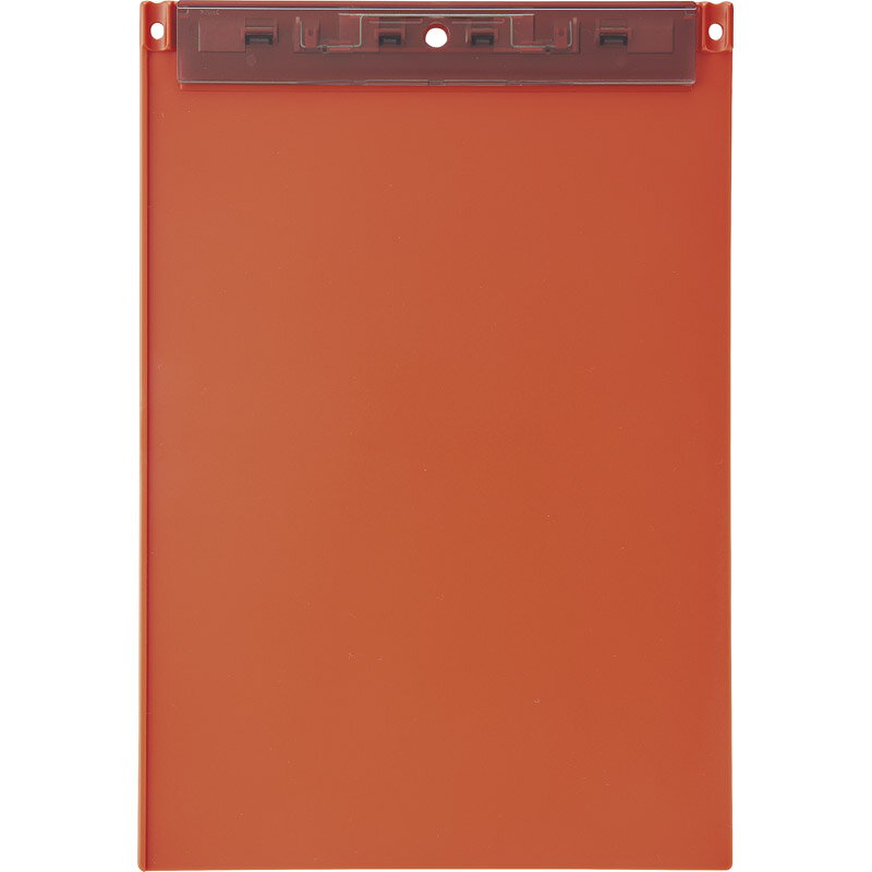 リヒトラブ 超薄型クリップボード(抗菌) オレンジ A2067-4