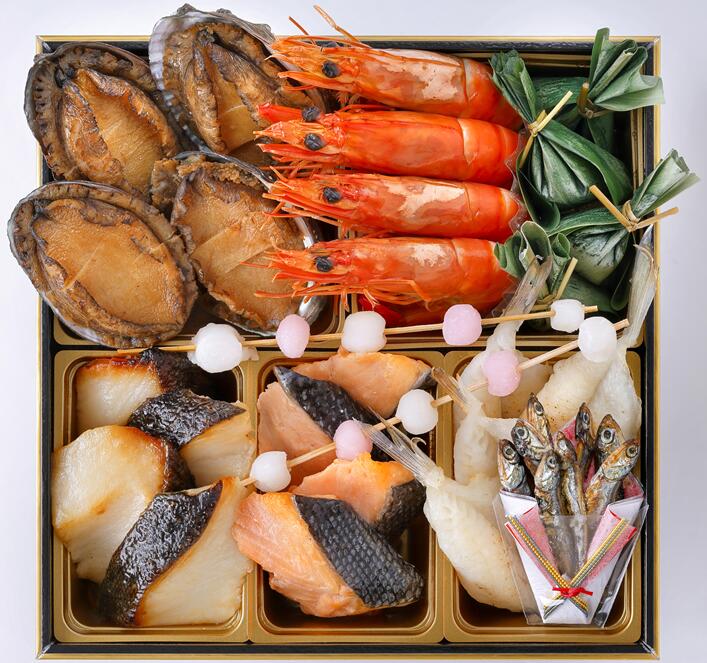 【12月30日お届け】おせち 2027 送料無料 予約 利久 和洋おせち 三段重 3～4人前 39品目 牛たん極3枚付き 冷凍おせち 豪華おせち料理 12月30日お届け 数量限定[ty] auc-hachidai-10556267 通販パーク 楽天市場店 サンプル画像2