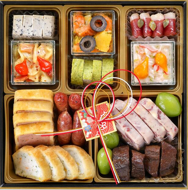 【12月30日お届け】おせち 2027 送料無料 予約 利久 和洋おせち 三段重 3～4人前 39品目 牛たん極3枚付き 冷凍おせち 豪華おせち料理 12月30日お届け 数量限定[ty] auc-hachidai-10556267 通販パーク 楽天市場店 サンプル画像3