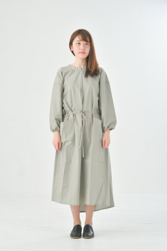 【SALE セール】CACTI | SMOCK COAT (gray) | ワンピース【カクチ シンプル おしゃれ】 【SALE セール】CACTI | SMOCK COAT (gray) | ワンピース【カクチ シンプル おしゃれ】