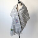 TWEEDMILL Chequered Grey Shawl ショール (70x183cm) 送料無料 ツイードミル 肩掛け ストール マフラー