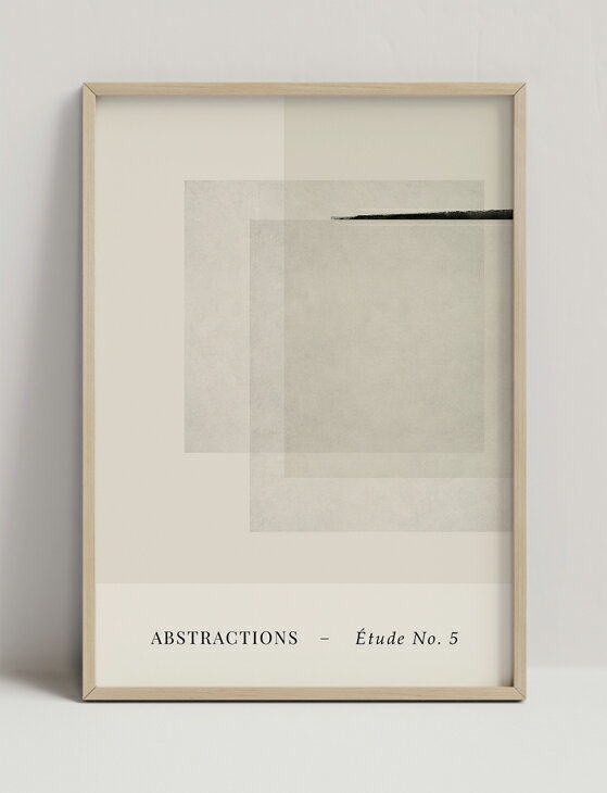 CARO CARO PRINTS | Abstract Minimalist Print (GMTC-4601) | アートプリント / アートポスター (50x70cm) 北欧 アブストラクト アート アートパネル アートボード 壁掛け シンプル モノトーン お洒落 おしゃれ インテリア 雑貨 生活雑貨 リビング 寝室 一人暮らし