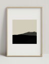 CARO CARO PRINTS | Minimalist Landscape Art Print (MODM-5601) | アートプリント / アートポスター (50x70cm) 北欧 アブストラクト 誕生日プレゼント リビング アート お洒落 シンプル 一人暮らし インテリア お誕生日 かわいい 絵 デザイン 雑貨 インテリア アートパネル