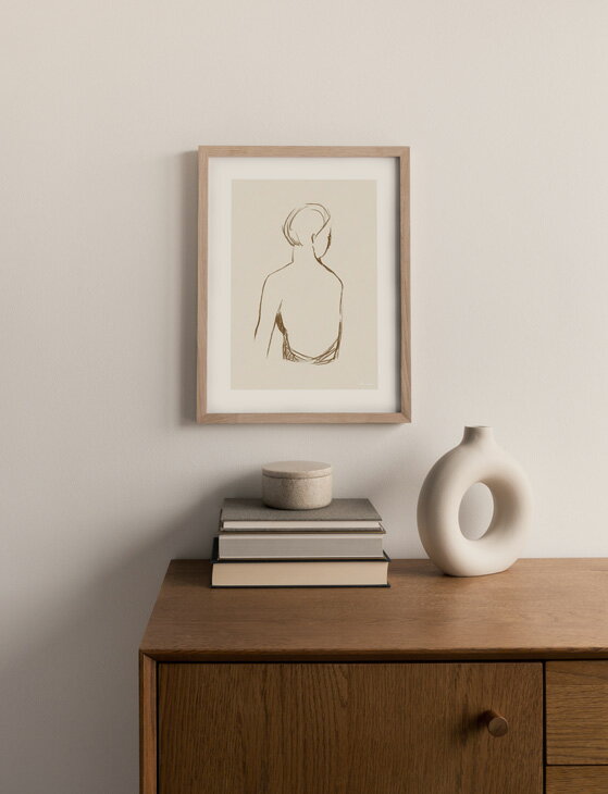 CARO CARO PRINTS | Nude Figure Art Print (FGRT-06) | �����ȥץ���/�����ȥݥ����� (30x40cm) �̲� ���֥��ȥ饯��