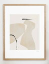 CARO CARO PRINTS | Blush Pink Art Print (ABST-07) | アートプリント / アートポスター (30x40cm) ...