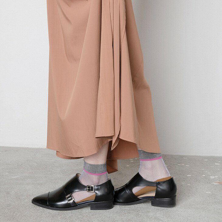 トリコテ 靴下 レディース 【SALE セール】TRICOTE (トリコテ) | LAME SEE-THROUGH SOCKS (silver) | 靴下 ソックス シースルー お洒落 かわいい