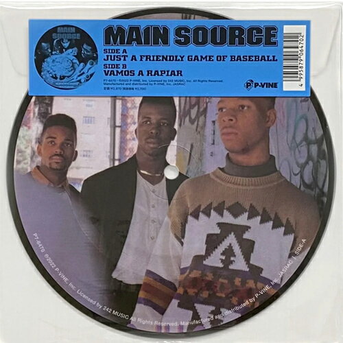 関連商品MAIN SOURCE / LIVE AT THE BARBEQUE ...MAIN SOURCE / LOOKING AT THE FRONT ...2,970円2,970円MAIN SOURCE / FAKIN’ THE FUNK / HE ...BLACK MOON / I GOT CHA OPIN (REMIX)...2,970円2,970円SMIF-N-WESSUN / WONTIME / WREKTIME ...BLACK MOON / BUCK EM DOWN (DA BEATM...2,970円2,970円MAIN SOURCE / JUST A FRIENDLY GAME OF BASEBALL / VAMOS A RAPIAR (7") 90’sヒップホップ最高峰の名盤1stアルバムから7インチがリリース！ 90’sヒップホップ最高峰の名盤であるメイン・ソースのファースト『Breaking Atoms』の2枚組ピクチャー・ヴァイナル仕様アナログ化に合わせ、7インチもピクチャー・ヴァイナル仕様で一挙4タイトル同時リリース！ デビュー前のNasやアキネリらが参加しているポッセカット最高峰「Live At The Barbeque」と隠れた人気曲「Large Professor」の名曲2曲をカップリング！ 1991年にリリースされ、90'sヒップホップ最高峰の名盤として今でも語り継がれているメイン・ソースのファースト・アルバム『BreakingAtoms』から同年に起きたロドニー・キング事件を始め警察による黒人に対する差別・横暴行為などに対する怒りや憤りが込められたメッセージソング「Just A Friendly Game Of Baseball」とブレイク前のピート・ロックが共同プロデュースで参加した「Vamos A Rapiar」の名曲2曲をカップリングした7インチが初となるピクチャー・ヴァイナル仕様/完全限定プレスでリリース！「Vamos A Rapiar」は初7インチ化！ TRACKLIST A. Just A Friendly Game Of Baseball B. Vamos A Rapiar ■商品詳細 品番 P7-6470 製造国 / 年 JPN / 2023 LABEL P-VINE コンディション 新品 配送方法 宅配便/メール便 備考 -