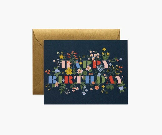 RIFLE PAPER CO. | MAYFAIR BIRTHDAY (GCB085) | 誕生日祝い | グリーティングカード ライフルペーパー ステーショナ...