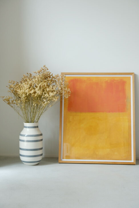 MARK ROTHKO (マーク・ロスコ) | Orange and Tan, 1954 (large) | アートプリント/ポスター フレーム付き 北欧 モダンアート 抽象画 アートポスター 木製 送料無料