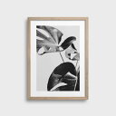 【SALE セール】NOUROM | GREY MONSTERA #1 | アートプリント/ポスター (50x70cm) 北欧 ミニマル インテリア おしゃれ