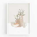 【スーパーSALE限定プライス】MICUSH | POTTERY AND FLOWERS - SPRING TABLE (AP152) | アートプリント/ポス...
