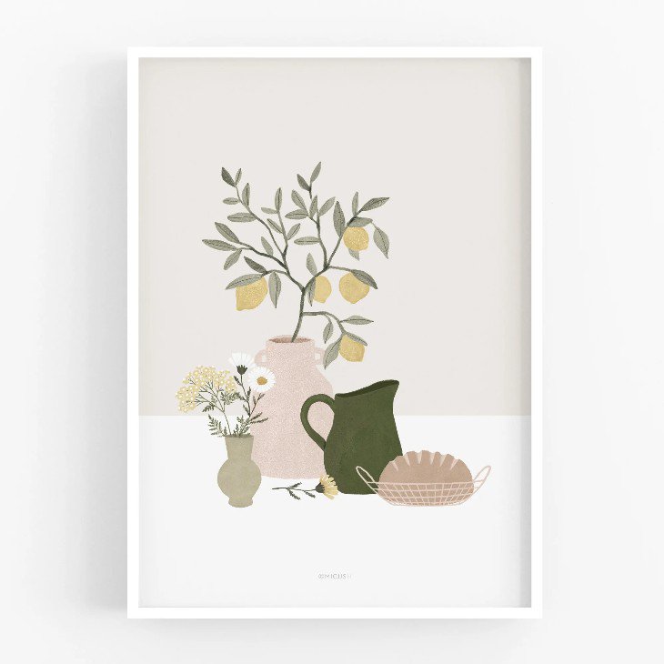 MICUSH | POTTERY AND FLOWERS - FESTIVE TABLE (AP156) | ȥץ/ݥ (50x70cm) ̵ ̲