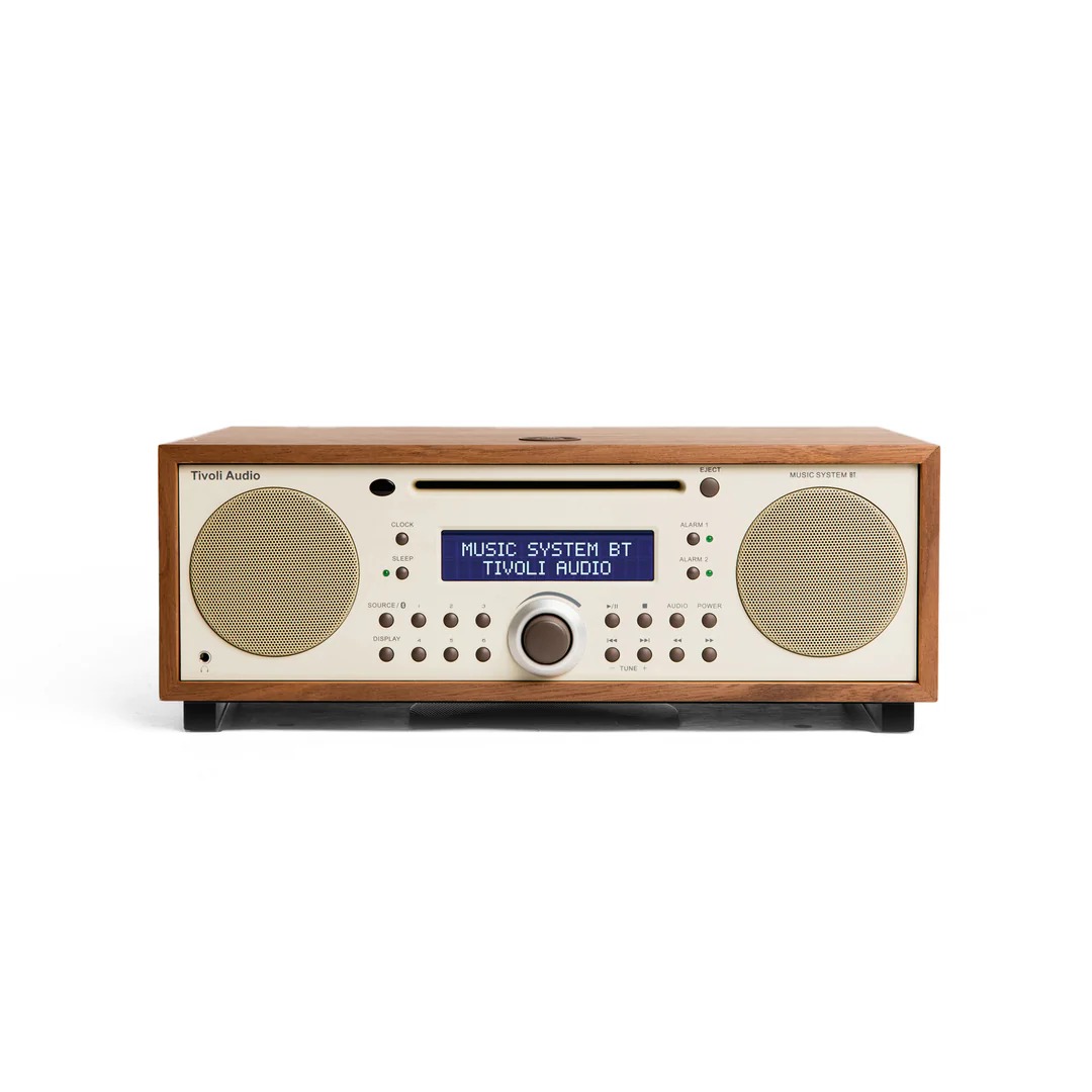 TIVOLI AUDIO | MUSIC SYSTEM BT (walnut/beige)｜チボリオーディオ Bluetooth スピーカー AM FM ラジオ付き CDプレーヤー付き
