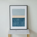 ART abstract (IAA-53182) A3 | キャンバスアート | ポスター アブストラクト 抽象画 フレーム付き