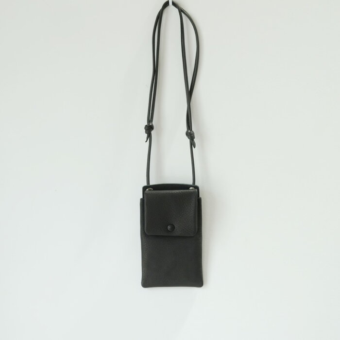 POMTATA (ポンタタ) | MEL | WALLET SHOULDER (black) | ショルダー レザー