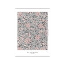 William Morris | Dust Rose | A5 アートプリント/アートポスター 北欧 デンマーク イギリス メール便送料無料