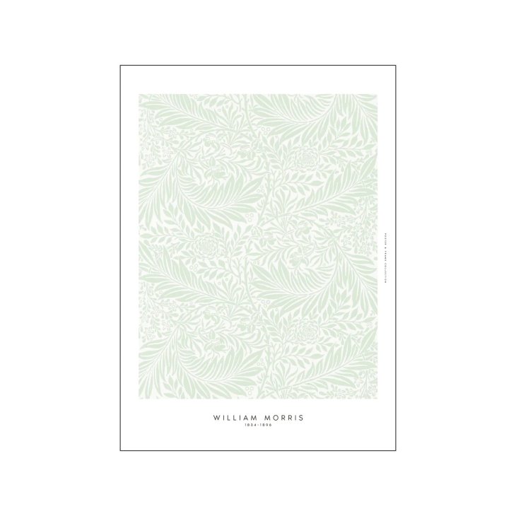 William Morris | Light Green | A5 アートプリント/アートポスター 北欧 デンマーク イギリス メール便送料無料