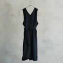 ySALE Z[zthe last flower of the afternoon | ~̎v V-neck sleeveless dress (black) | s[X 