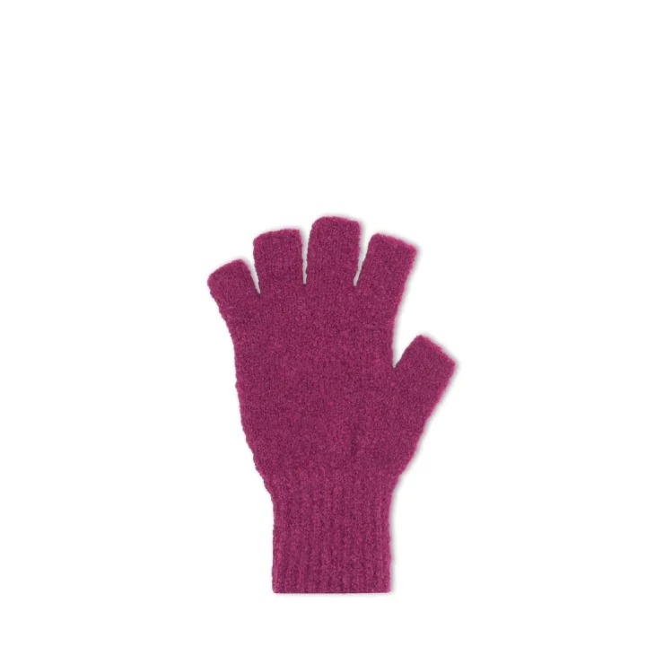 decka -quality socks- Fingerless Gloves Alpaca (magenta) デカ 手袋 ソックス 秋冬 アルパカ 送料無料