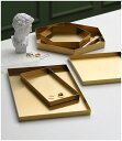 FOOKYOU | Gold Stainless Steel Tray (hexagon/large) | S[hXeXgC  ANTT[ ϕi
