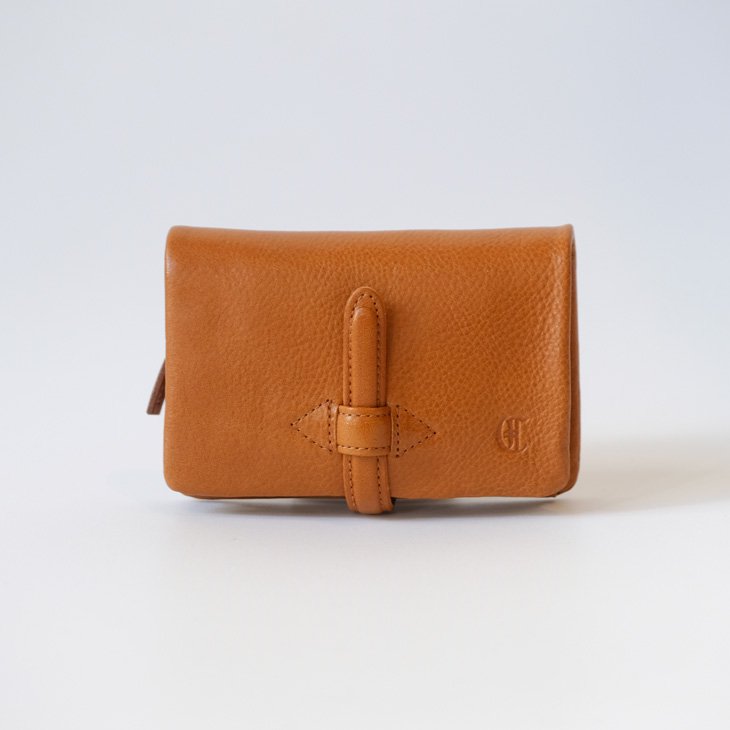 CLEDRAN (クレドラン) | ADORE WALLET M (camel) | 送料無料 財布 ウォレット シンプル お洒落 コンパクト お出かけ camel キャメル バイカラー