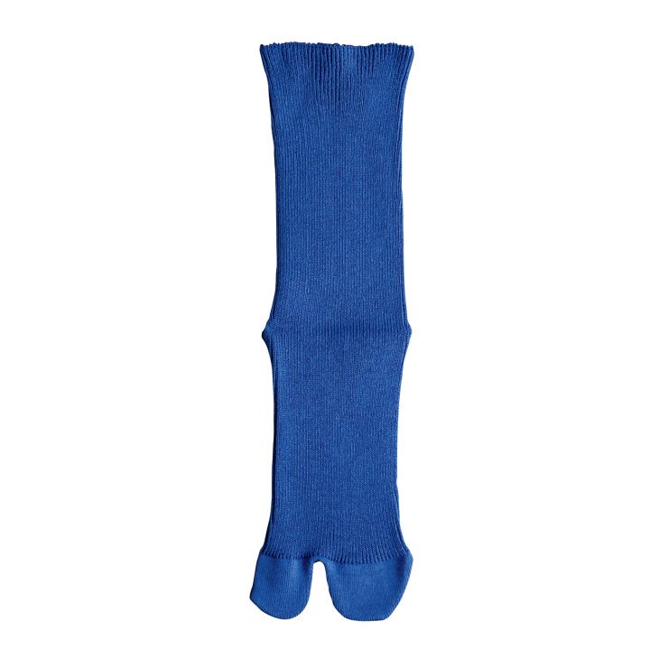 Homie (ホミー) | Cotton Rib Tabi Socks (blue) | 靴下 ソックス 可愛い お洒落 ホミー 靴下 くつ下 レディース おしゃれ かわいい 日本製 ギフト コットン プレゼント 綿 ナイロン ポリウレタン 足袋 blue ブルー