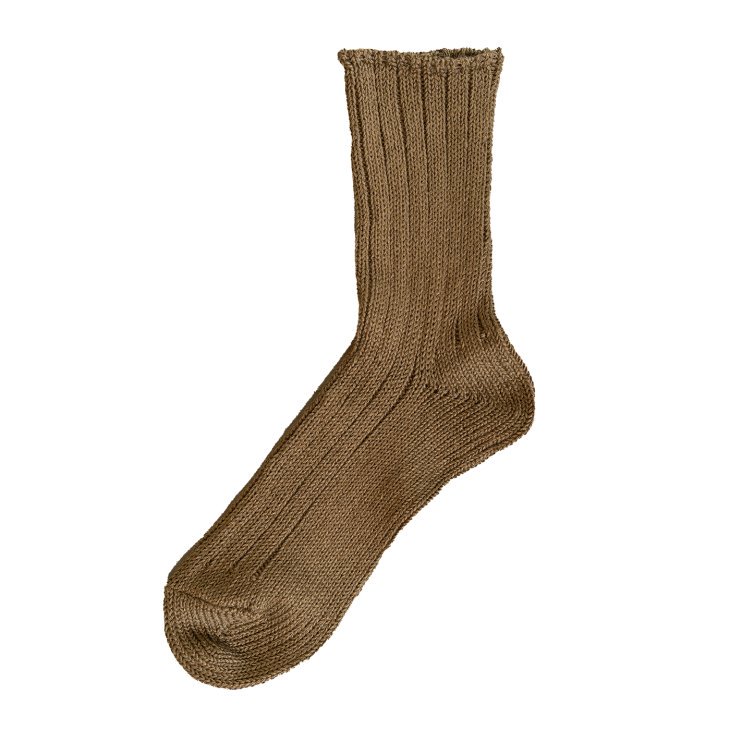 Homie (ۥߡ) | French Linen Rib Socks (khaki brown) |  å İ ޯ ۥߡ  Ĳ ǥ  襤  ե ץ ͥ ݥꥨƥ ݥꥦ쥿   ֥饦 㿧