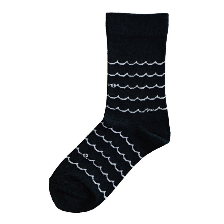Homie (ۥߡ) | Cotton Linen Wave Socks (black) |  å İ ޯ ۥߡ  Ĳ ǥ  襤  ե  ݥꥨƥ ͥ ߡ ʥ ݥꥦ쥿 ʤߤʤ black ֥å 