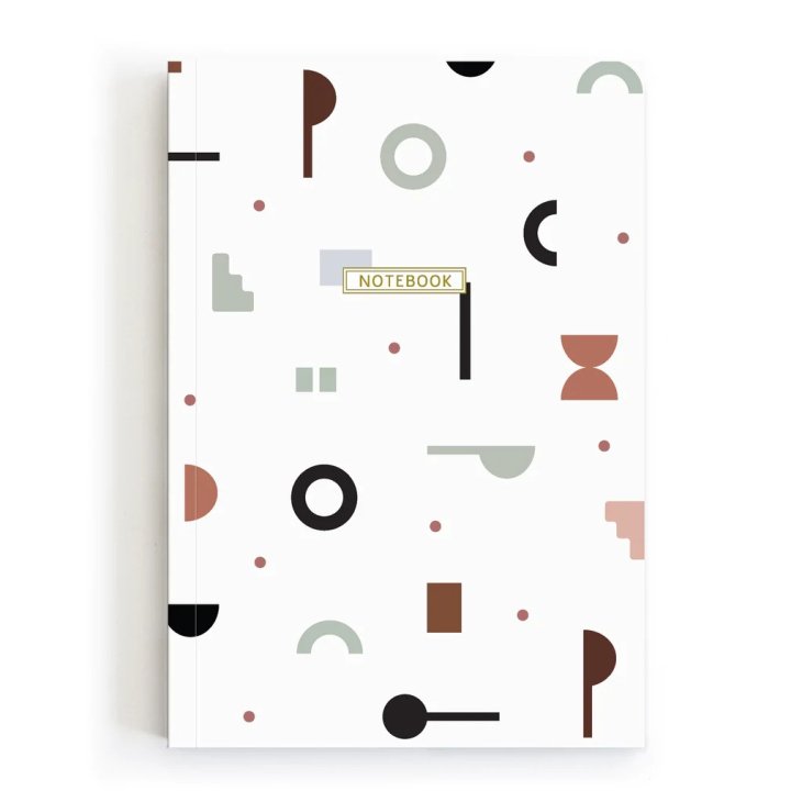 MICUSH | NOTEBOOK - SHAPES OF ITALY | A5 ノートブック 100 lined sheets 北欧 インテリア おしゃれ