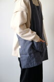 not PERFECT LINEN | SHORT SQUARE CROSS LINEN APRON (dark grey blue) | ץڥͥ  ʥ ȥ˥ ̲ 첤 ץ  ᡼̵