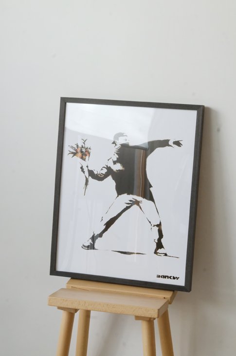 BANKSY (バンクシー) | Molotov | アートプリント/アートポスター フレーム付き 北...