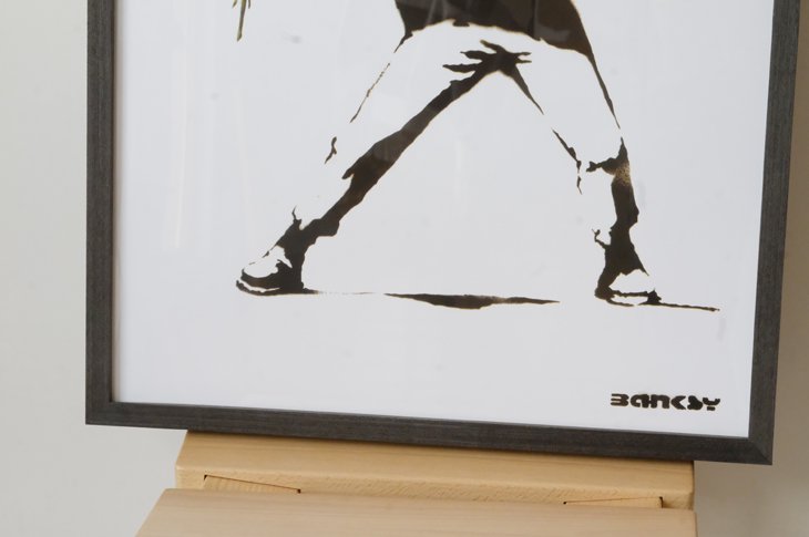 BANKSY (バンクシー) | Molotov | アートプリント/アートポスター フレーム付き 北...