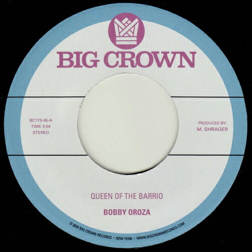 BOBBY OROZA / QUEEN OF THE BARRIO b/w GODDESS (7") Bobby Orozaによる世界の女性たちにオマージュを捧げた2曲入り7インチが登場！ サイドAの「Queen Of The Barrio」は世界中のバリオで育った女性たち、そしてバリオが彼女たちを作り上げたユニークな女性たちへの愛と尊敬の宣言。サイドBの「Goddess」は、よりラフでアップテンポな曲で、キレのあるドラム・ビートが印象的です。 TRACKLIST A. Queen Of The Barrio B. Goddess ■商品詳細 品番 BCR173LP 製造国 / 年 US / 2024 LABEL Big Crown Records コンディション 新品 配送方法 宅配便/メール便 備考 - ★在庫の無い商品、サイズ、カラーにつきましてはお取り寄せ可能な場合もございます。お気軽にお問い合せください。 ★色味はブラウザ上と、実際の商品とは誤差があることがございます。予めご了承ください。