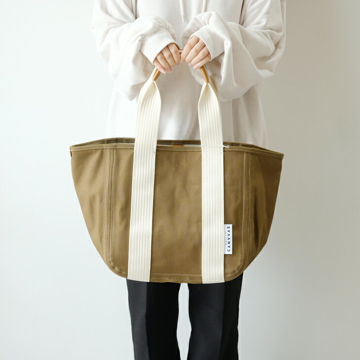 MAISON CANVVAS (]LoX) | CANVAS Tote M (olive) |  obO nhobO U[ 